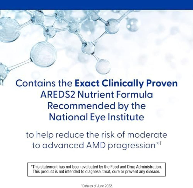 PreserVision AREDS 2 - Suplemento vitamínico y mineral para los ojos, contiene luteína, vitamina C, zeaxantina, zinc y vitamina E, 120 cápsulas blandas (el envase puede variar)