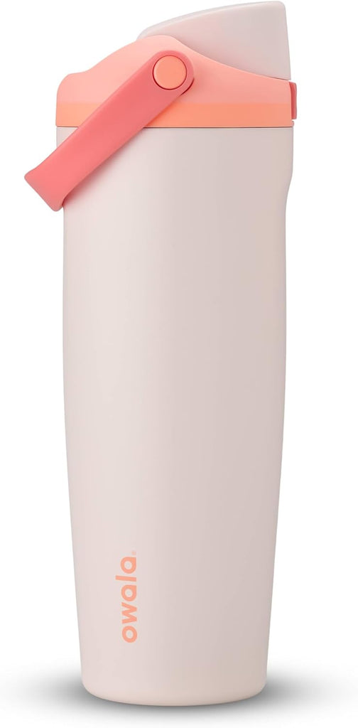Owala FreeSip Sway Insulated Stainless Steel Water Bottle with Two-Way Spout, Built-In Straw and Bucket Handle, Made for