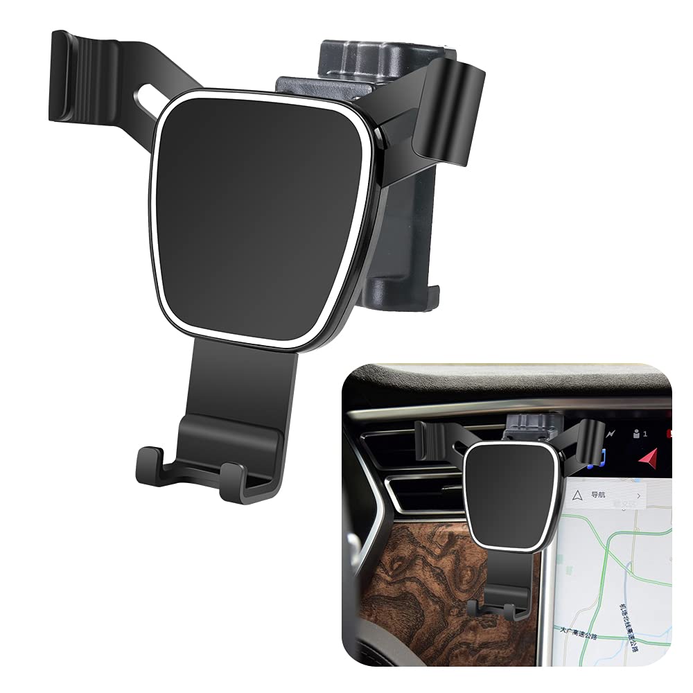 musttrue Car Phone Holder for 2016-2020 Tesla Model X and 2012-2020 Model S SUV Auto Accessories Navigation Bracket Interior Decoration Mobile Cell Phone Mount