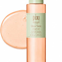 Pixi Glow Tonic Exfoliating Face Toner with 5% Glycolic Acid, Ginseng and Aloe Vera, Alcohol-Free Pore-Refining Toner for Radiant Skin, 8.5 fl oz / 250 ml - 100 ml / 3.4 Fl Oz