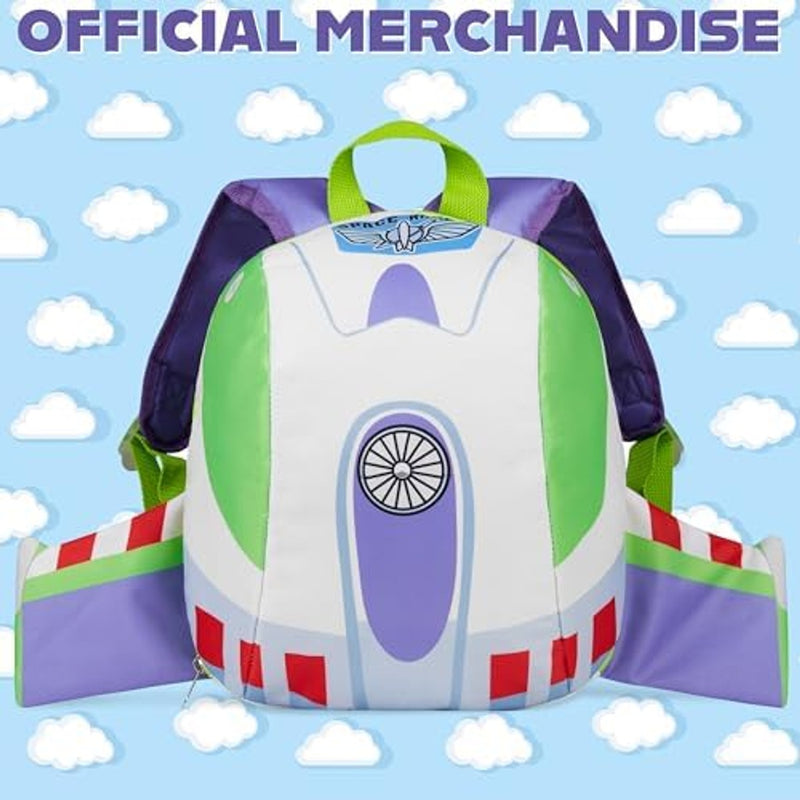 Disney Toy Story Backpack for Boys Girls Toddlers Buzz Lightyear 3D Wings Rucksack for School Supplies Travel Gifts for Kids