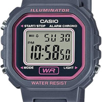 Casio LA-20WH Series | Women's Digital Watch | Compact Square Design | LED Illuminator | 1/100-Second Stopwatch | Daily Alarm | 5-Year Battery