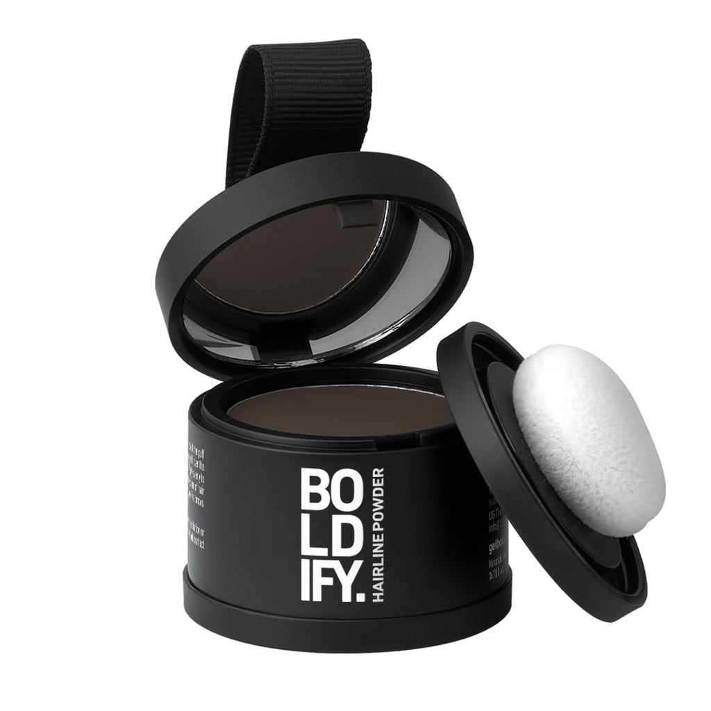 Boldify Hairline Powder, Root Touch Up Hair Color Ash Brown 4g