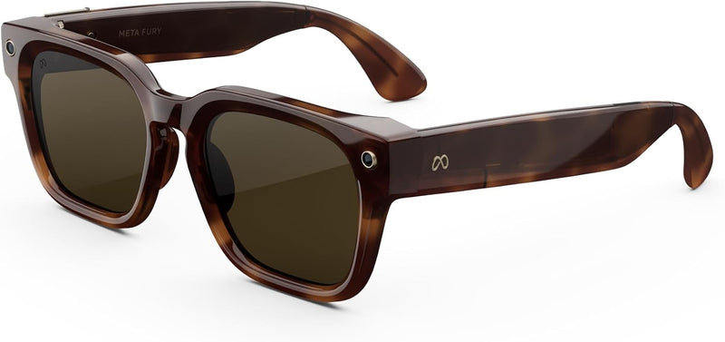 Meta Fury - Mahogany / Grey Transitions — Lentes AI con cámara y audio