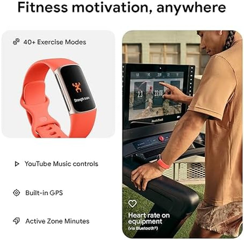 Amazon Fitbit Charge 6 Fitness Tracker with Google Apps