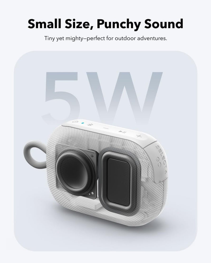 Soundcore by Anker Q20i Hybrid Active Noise Cancelling Headphones & Select 4 Go Bluetooth Shower Speaker (Bundle)
