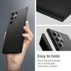 Spigen Liquid Air Designed for Galaxy S24 Ultra Case (2024) [Military-Grade Protection] - Matte Black