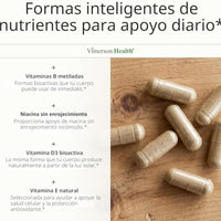 Visita la tienda de Vimerson Health Suplemento multivitamínico multimineral diario para hombres - Vitaminas A, C, E, D, B1, B2, B3, B5, B6, B12. Magnesio, biotina, espirulina, zinc. Antioxidante completo, energía e inmunológica. 60 cápsulas