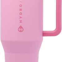 HydroJug Traveler 40oz, Insulated Tumbler with Handle & Straw, Petal