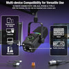 XLR/USB Dynamic Microphone for Gaming Podcast,Mic for iPhone Phone PC Computer Gaming Streaming Microphone with RGB Light,Mute Button,Mic Gain,Headphones Jack,Desktop Stand,Singing YouTube