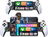 Wireless Phone Controller for iPhone/Android/Switch 1/2/OLED/iPad Mini With Hall Joystick, LED Mobile Gaming Controller for iOS Support Xbox, Steam Link, GeForce Now, Arcade,Call of Duty, Roblox