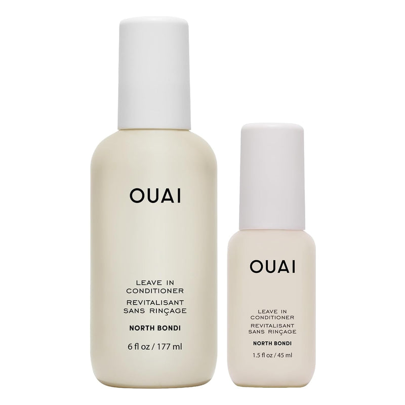 OUAI Acondicionador Sin Enjuague Multifuncional, Protector Termico hasta 450F, Desenredante, Anti-Frizz, Aroma North Bondi, 177ml