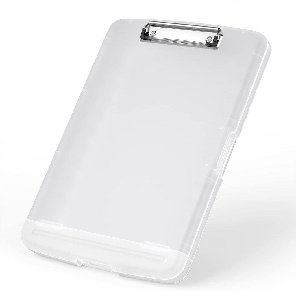 Rimilak Clipboard Storage, 8.5 x 11 High Capacity Clip Board, Translucen