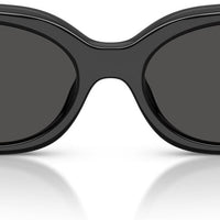Coach HC8443D Sunglasses, Black/Grey Solid, 54 mm