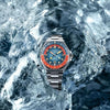 Spinnaker Dumas Men's Automatic GMT Dive Watch – Seiko NH34 Movement, 44mm Stainless Steel Case, Water Resistant 300m, Stainless Steel Bracelet, SP-5119