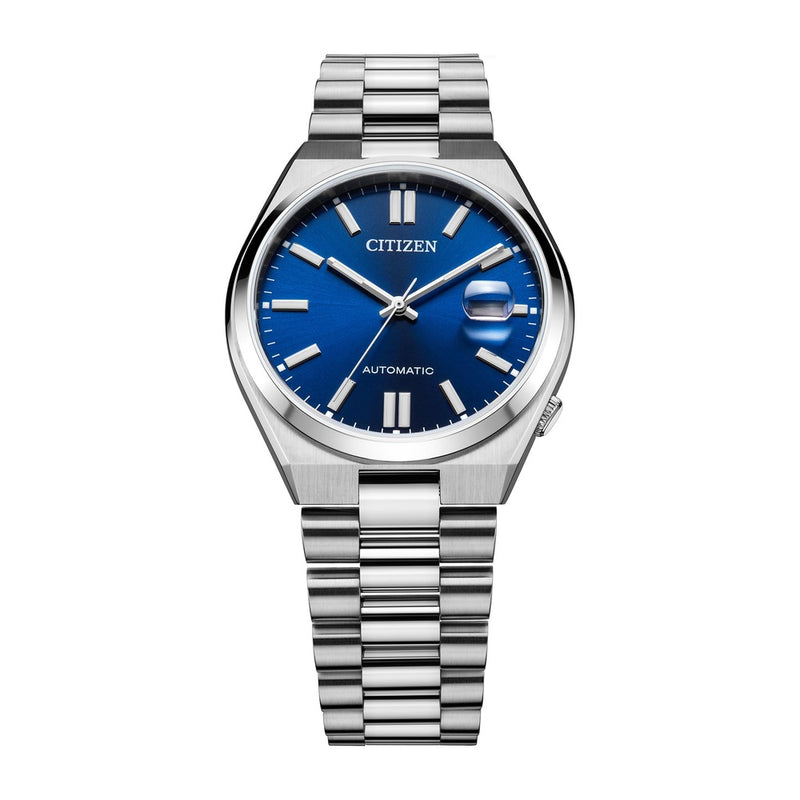 Reloj Citizen Tsuyosa automático para hombre, diseño deportivo, acero inoxidable, mecanismo automático, resistencia al agua