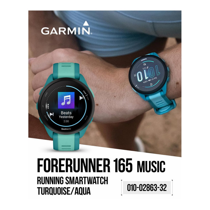 Garmin Forerunner 165 Music: Reloj Inteligente Para Correr Con Pantalla AMOLED Y Métricas De Entrenamiento