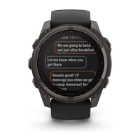 Garmin Fenix 8 - Sapphire Solar - Titanium Carbon Gray