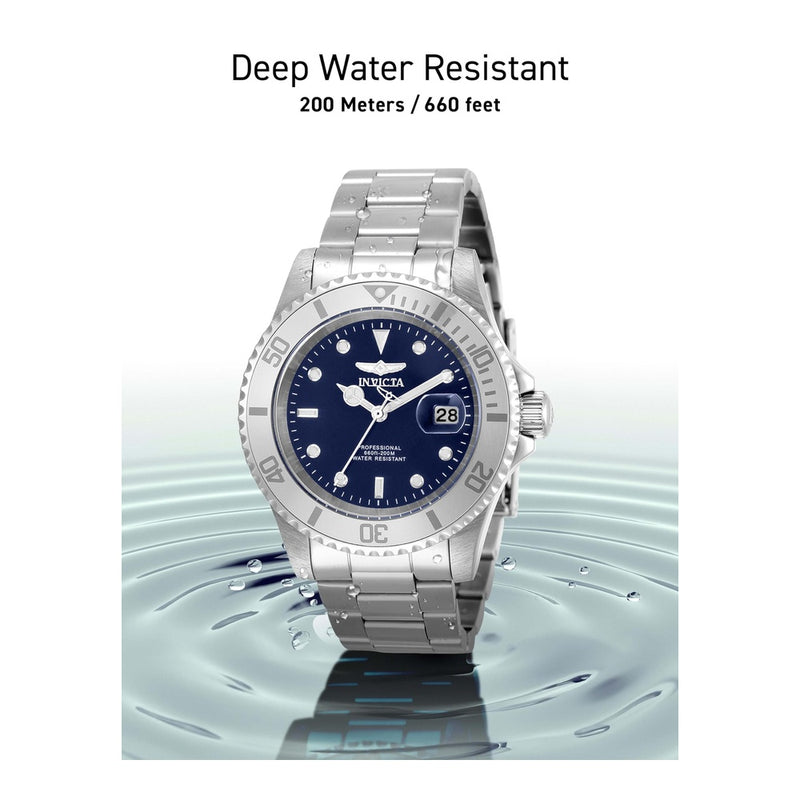 Invicta Pro Diver 34023 Reloj de Acero Inoxidable para Hombre con Esfera Azul y Movimiento de Cuarzo