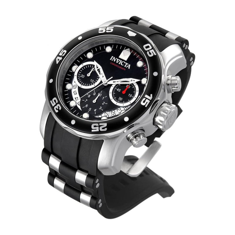 Reloj Cronógrafo De Hombre Invicta 6977 Con Correa De Poliuretano Negro Y Dial De Colección Pro Driver