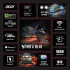 Acer Nitro V 16 AI WUXGA (1920 x 1200) IPS 180Hz Gaming Laptop AI PC, AMD Ryzen 5 240 Processor, NVIDIA® GeForce RTX™ 5050 8GB GDDR7 VRAM, 16GB RAM, 512GB SSD, Obsidian Black