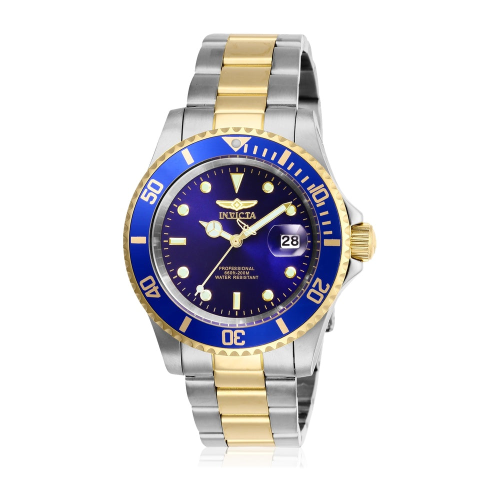 Invicta Pro Diver, reloj de cuarzo masculino con correa de acero inoxidable y resistencia al agua hasta 200 metros