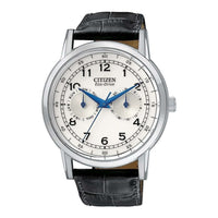 Reloj Citizen Eco-Drive Corso para hombre, clásico, con acero inoxidable y correa de cuero sintético, resistente al agua