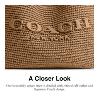 COACH Brooklyn Shoulder Bag 28 in Straw