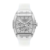 Reloj para hombre GUESS Trend Tonneau con esfera multifuncional de día, fecha y hora internacional