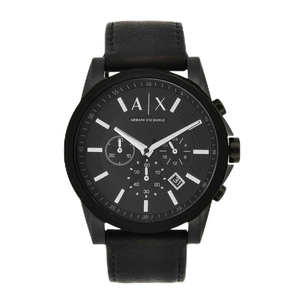 Reloj cronógrafo para hombre AX Armani Exchange, correa de cuero, acero inoxidable o silicona, moderno y resistente