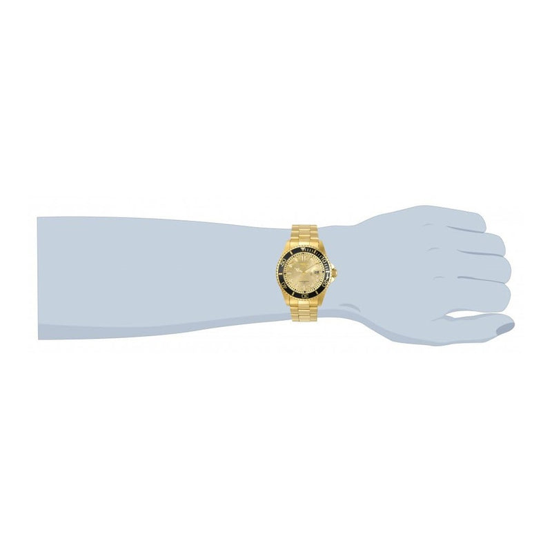 Invicta Reloj de cuarzo Pro Diver para hombre, diseño dorado, modelo 30025. Ideal para buzos