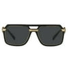 Versace Dark Grey Geometric Men's Sunglasses VE4399 GB1/87 58