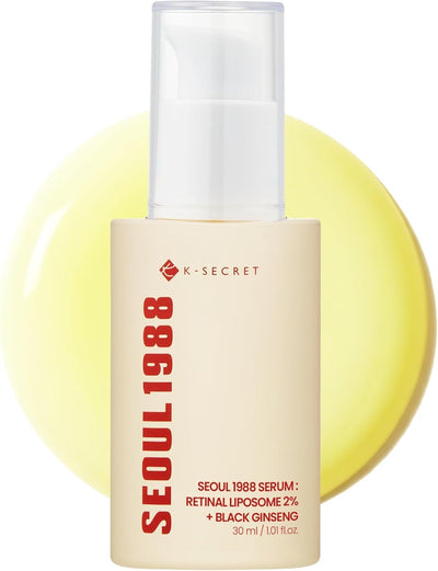 K-SECRET SEOUL 1988 Suero de Retinal – Formulado con Liposoma de Retinal Avanzado 2% y Extracto de Ginseng Negro 58%