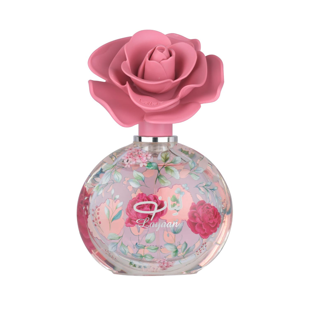 Lattafa Layaan – Fruity, Floral, Woody, Musky – Eau de Parfum Spray Long-Lasting Fragrance for Women, 2.53 Ounce / 75 ml