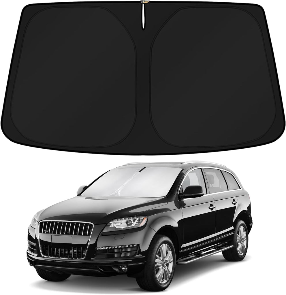 KUST Windshield Sun Shade for Audi Q7 Accessories 2007-2015 Window Shade Sun Visor Protector Foldable Blocks UV Rays Kee