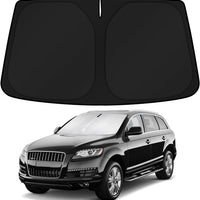 KUST Windshield Sun Shade for Audi Q7 Accessories 2007-2015 Window Shade Sun Visor Protector Foldable Blocks UV Rays Kee