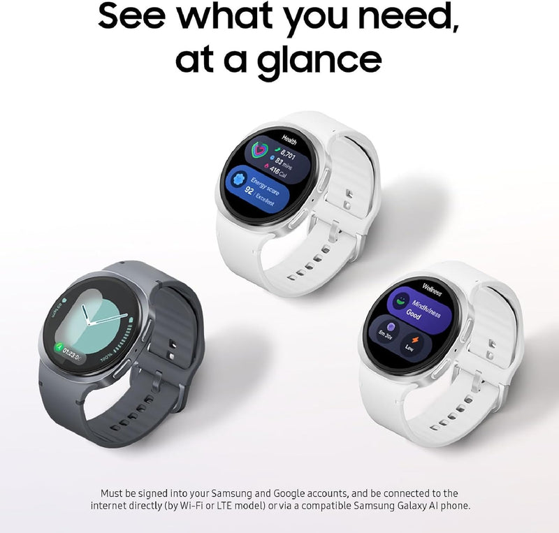 Samsung Galaxy Watch 8 (2025), Graphite, 40mm, Bluetooth Smartwatch