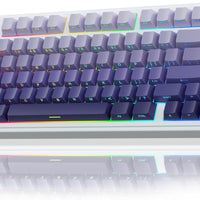 AULA F75 Pro Wireless Mechanical Keyboard,75% Hot Swappable Custom Keyboard,RGB Backlit,Pre-lubed Linear Switches,Side P