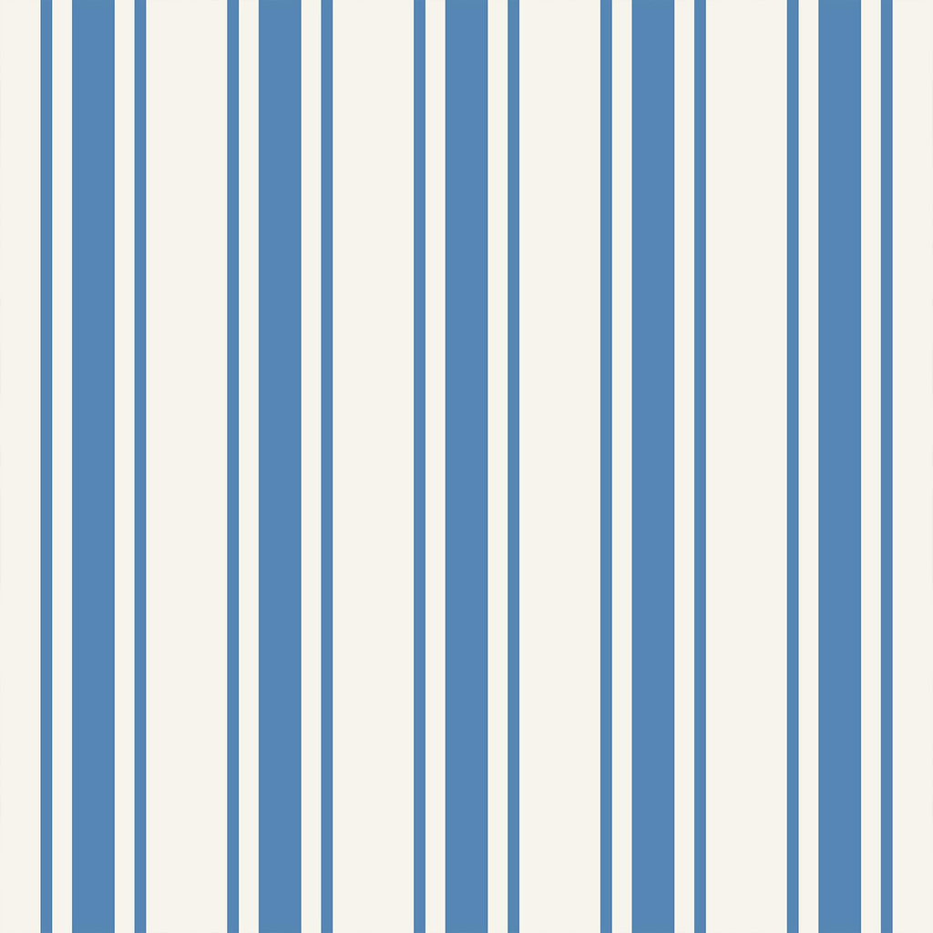VEELIKE 17.7''x354'' Coastal Blue and White Striped Wallpaper Peel and Stick Vintage Stripes Contact Paper for Cabinets