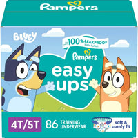 Pampers Potty Training Underwear for Toddlers, Easy Ups Diapers, Training Pants for Boys and Girls, Size 6 (4T-5T), 86 C
