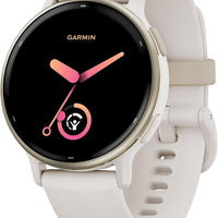 Garmin vívoactive 5, Health and Fitness GPS Smartwatch, AMOLED Display, Up to 11 Days of Battery, Ivory - Orchid
