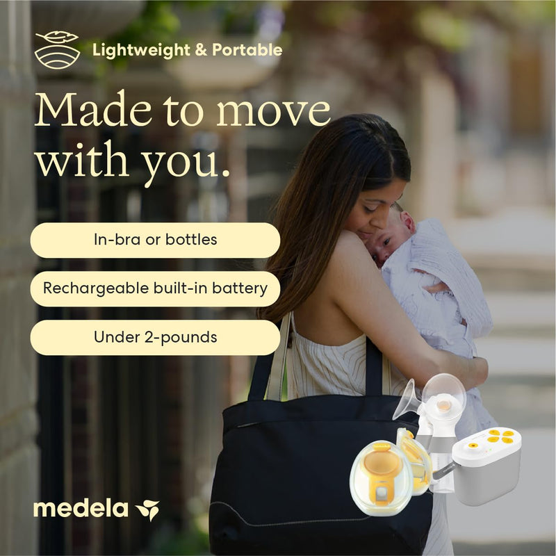 Medela Pump in Style Pro+ Extractor de Leche Eléctrico Manos Libres con Biberones