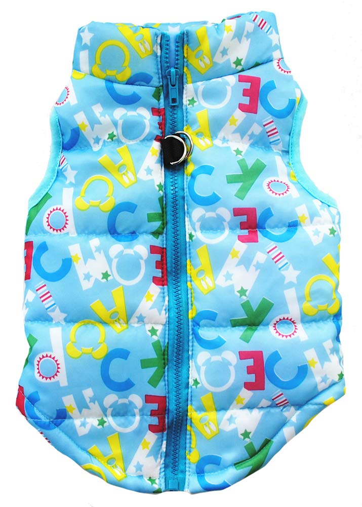 MaruPet Winter Waterproof Windproof Coat for Small/Medium Dogs - Warm Jacket for Cold Weather - Blue XXS