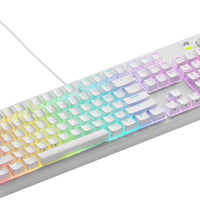 Glorious Gaming - GMMK 3 Custom Mechanical Gaming Keyboard with Knob, 100% Keyboard Full Size, Modular Gasket System, Doubleshot PBT Keycaps, Aluminum Switch Plate, Hotswappable Switches, ANSI (White)