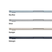MacBook Air M5 perfil lateral cuatro colores