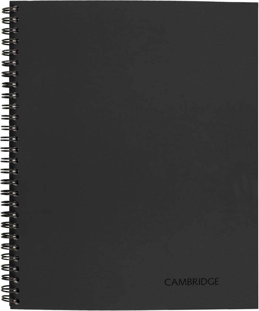 Cambridge Limited Business Notebook, Meeting Format, Legal Ruled Paper, 8-1/4" x 11", 80 Sheets, Flexible Soft Touch Cov