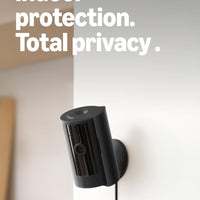 Ring Indoor Cam, Home or business security in 1080p HD video, Black