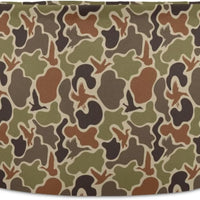 LEANSHSA Duck Hunter Camo Collapsible Round Storage Basket with Handles