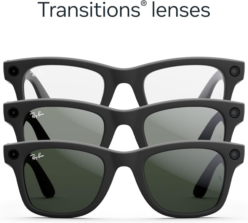 Ray-Ban Meta (Gen 1), Wayfarer, Matte Black