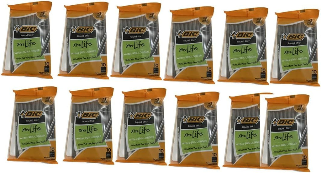 BIC Ballpoint Pen, Black Ink, 120-Count